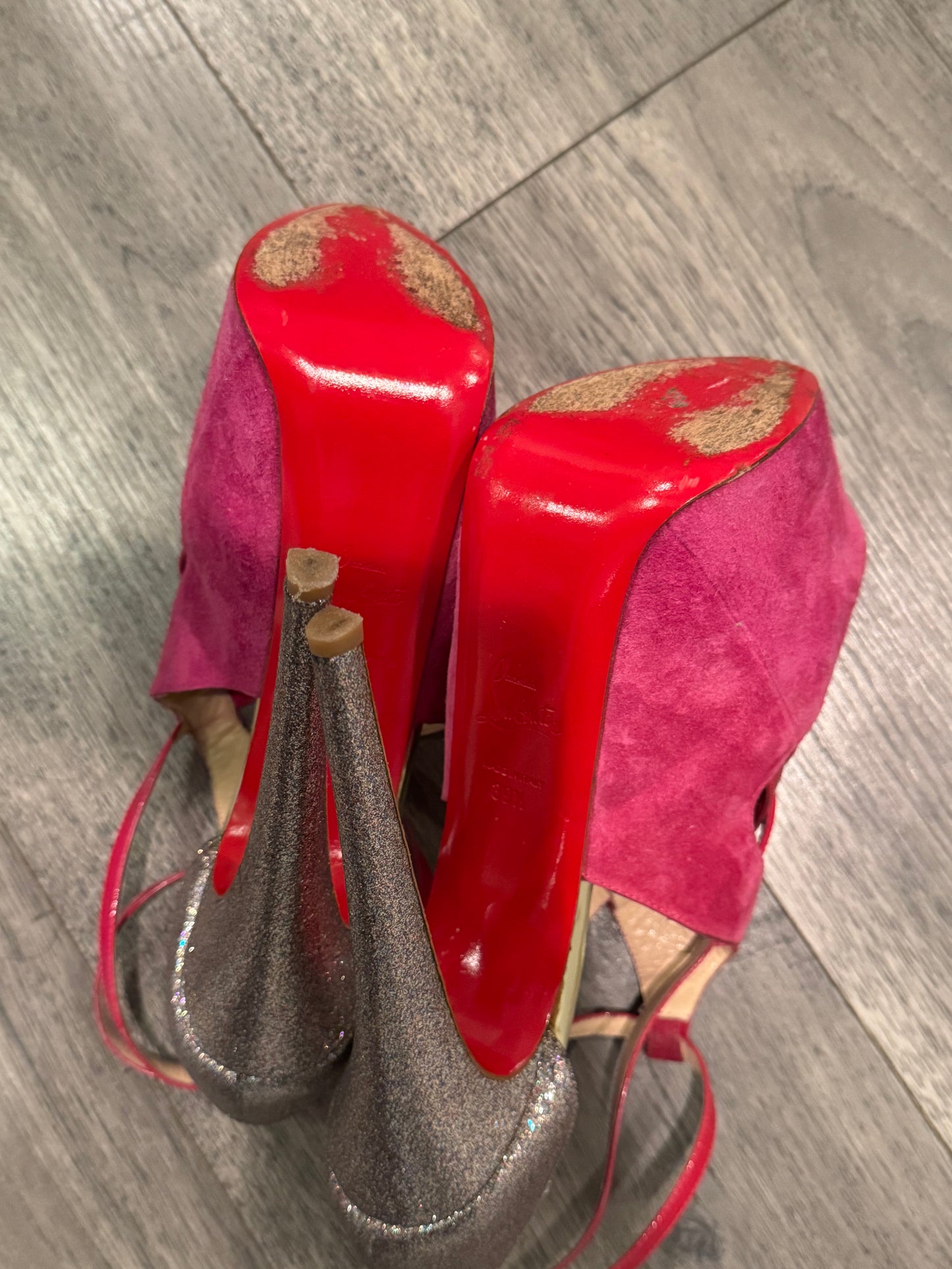 Christian Louboutin carlota glitter heels