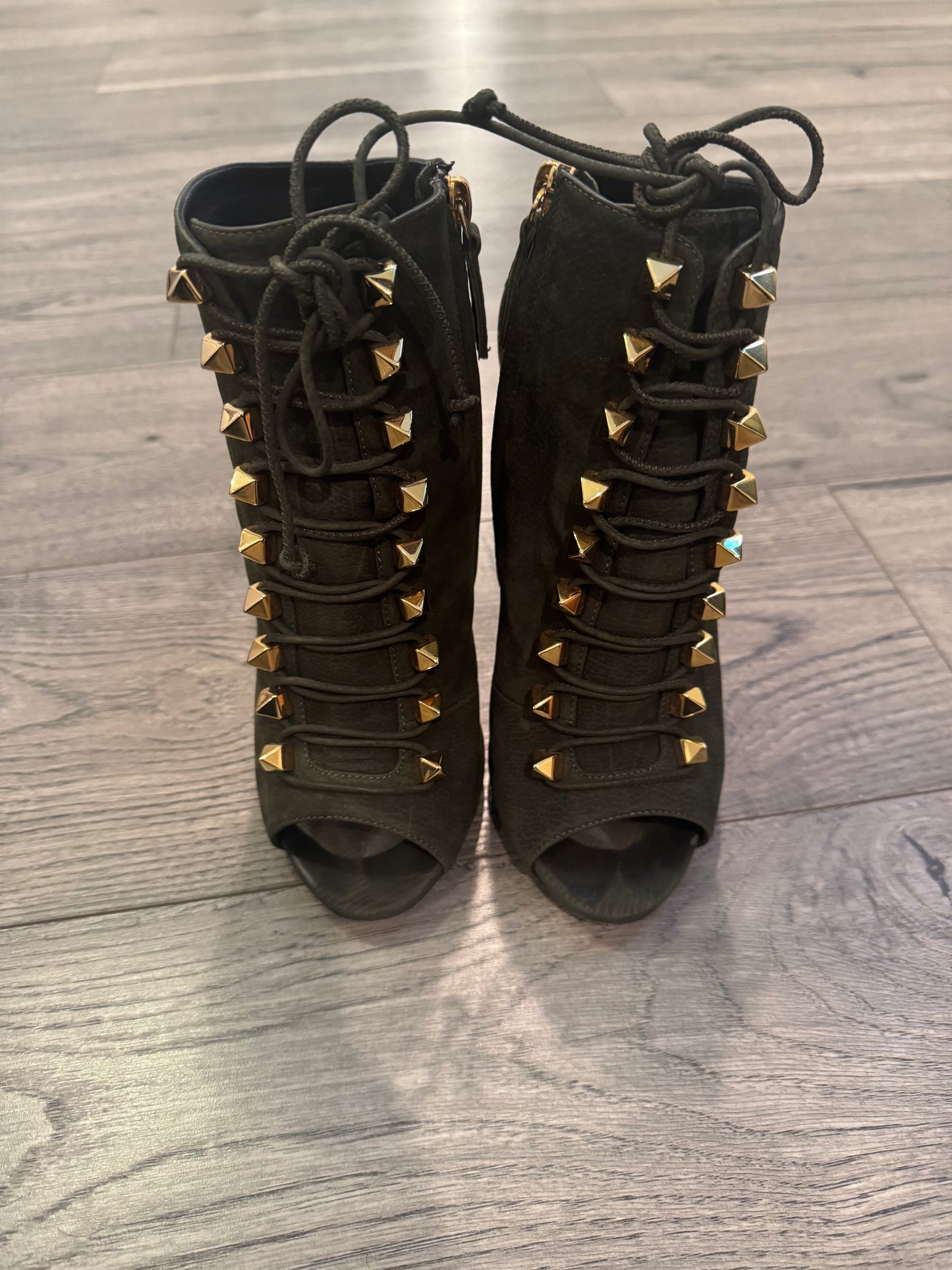 Giuseppe Zanotti studded lace up boots