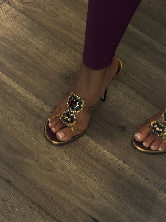 Vintage Giuseppe Zanotti crystal sandal