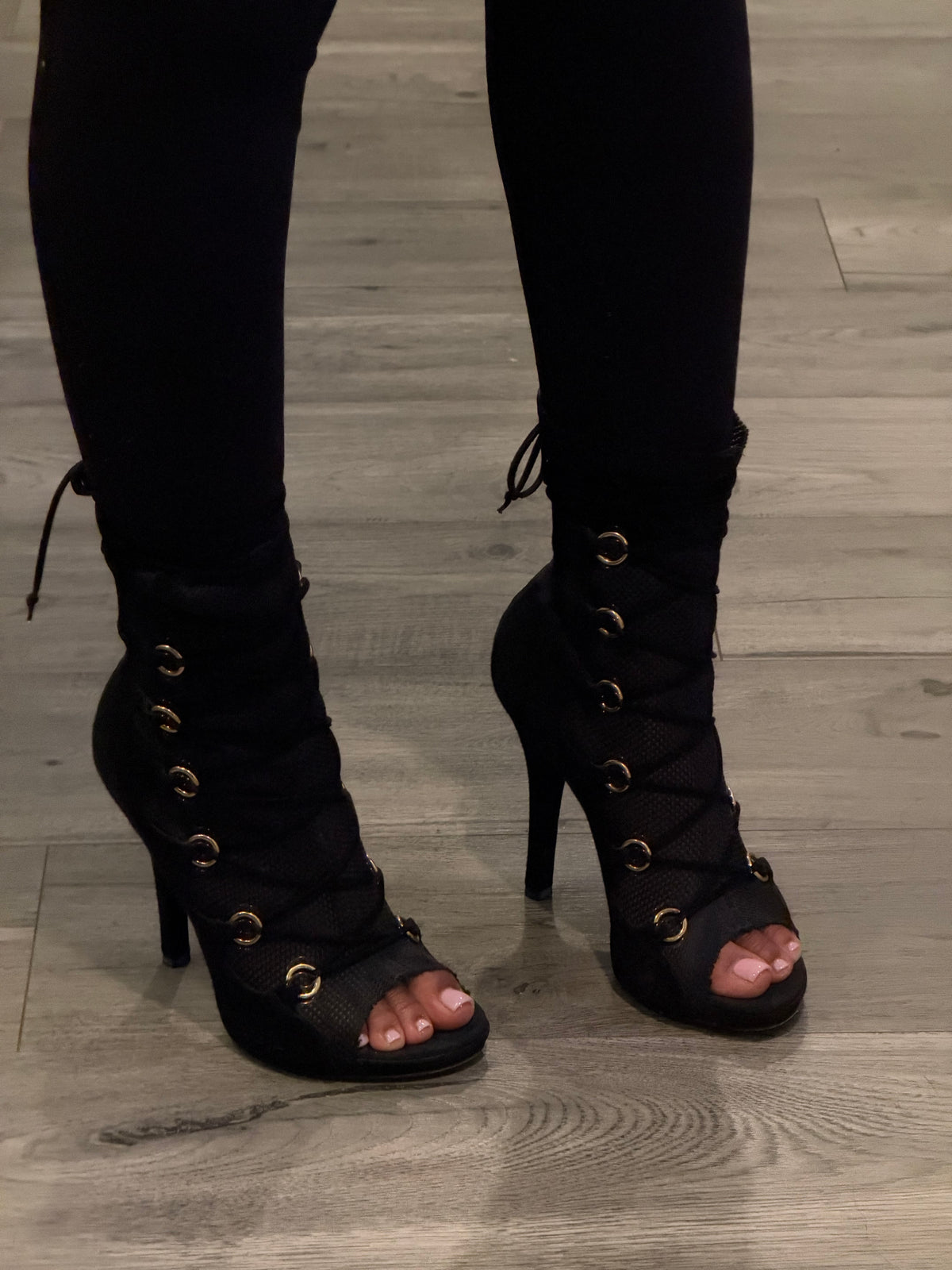 Dolce & Gabanna 2010 lace up mesh boots