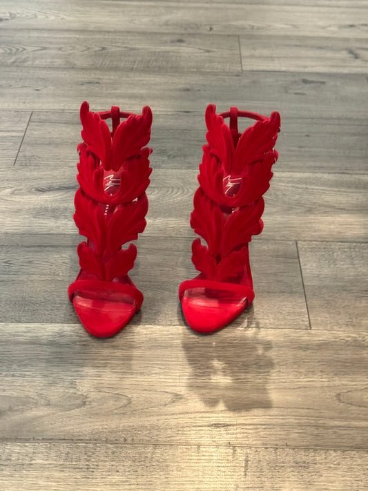 Giuseppe Zanotti cruel summer suede red