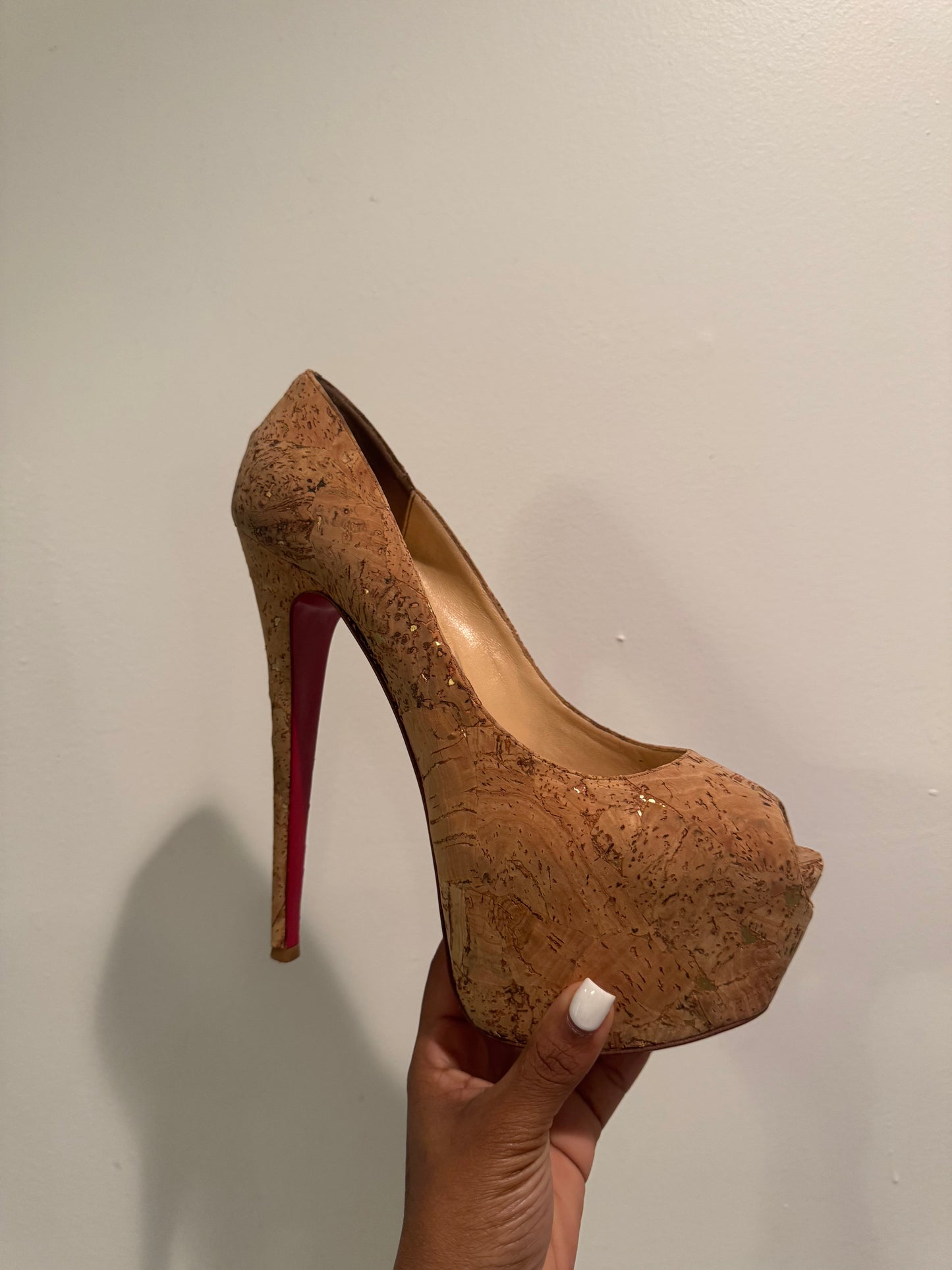 Christian Louboutin highness cork heels