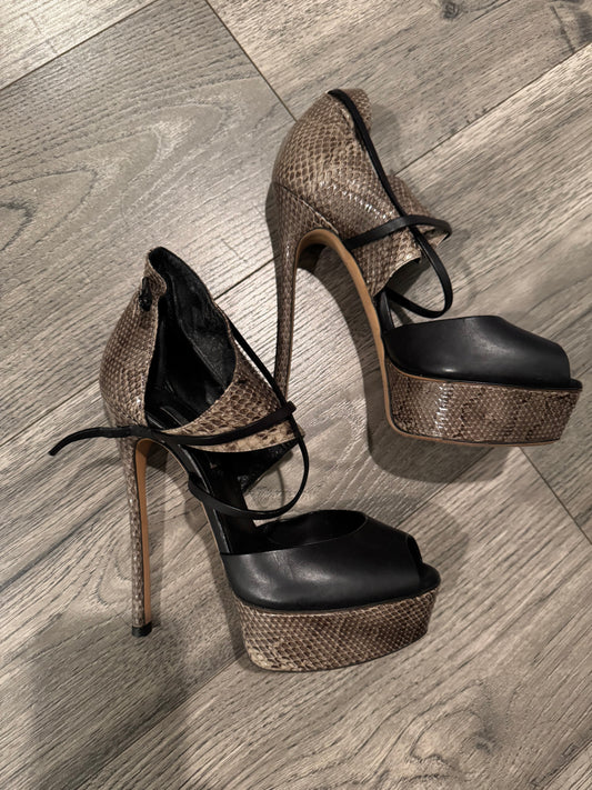 Casadei Python strappy heels