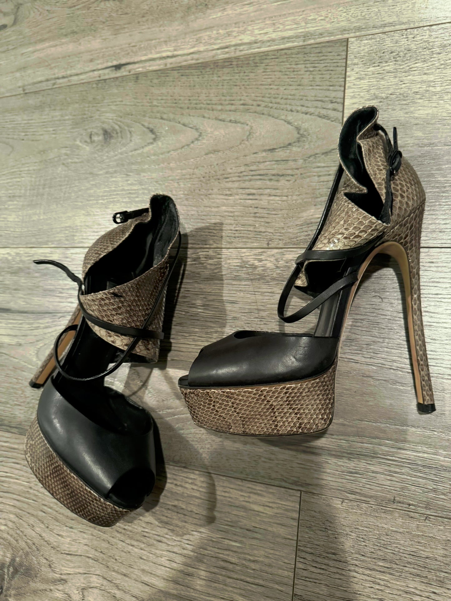 Casadei Python strappy heels