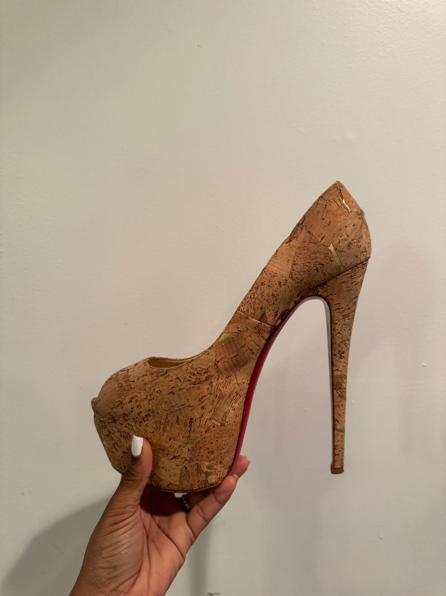Christian Louboutin highness cork heels