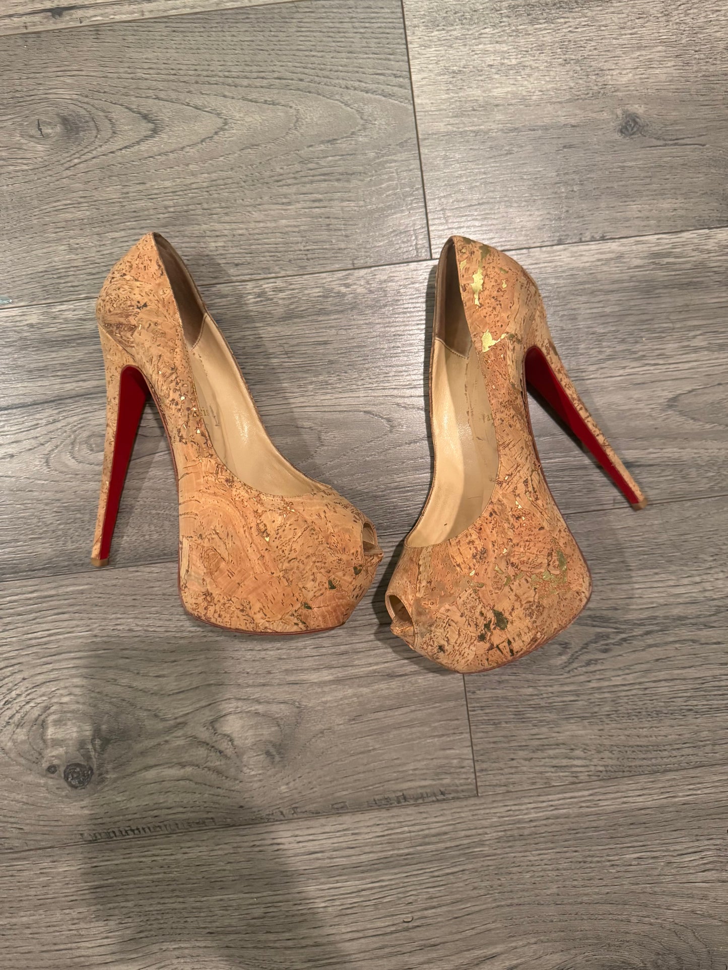 Christian Louboutin highness cork heels